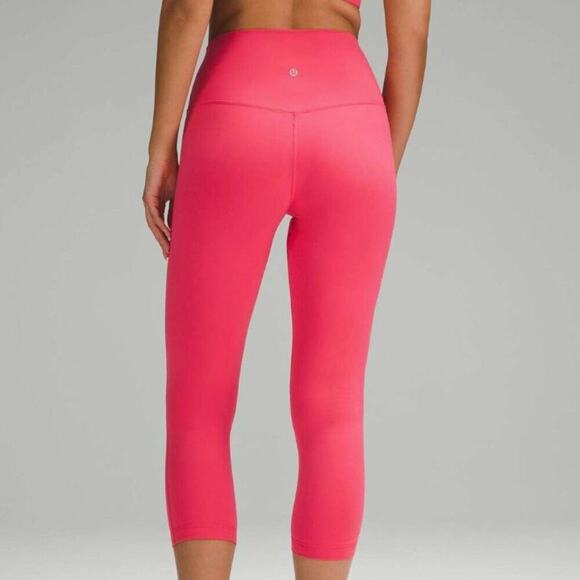 🌸 Lululemon Align High-Rise Crop 23” Glaze Pink Size 8 – NWT & Pretty in Power - Picture 2 of 13
